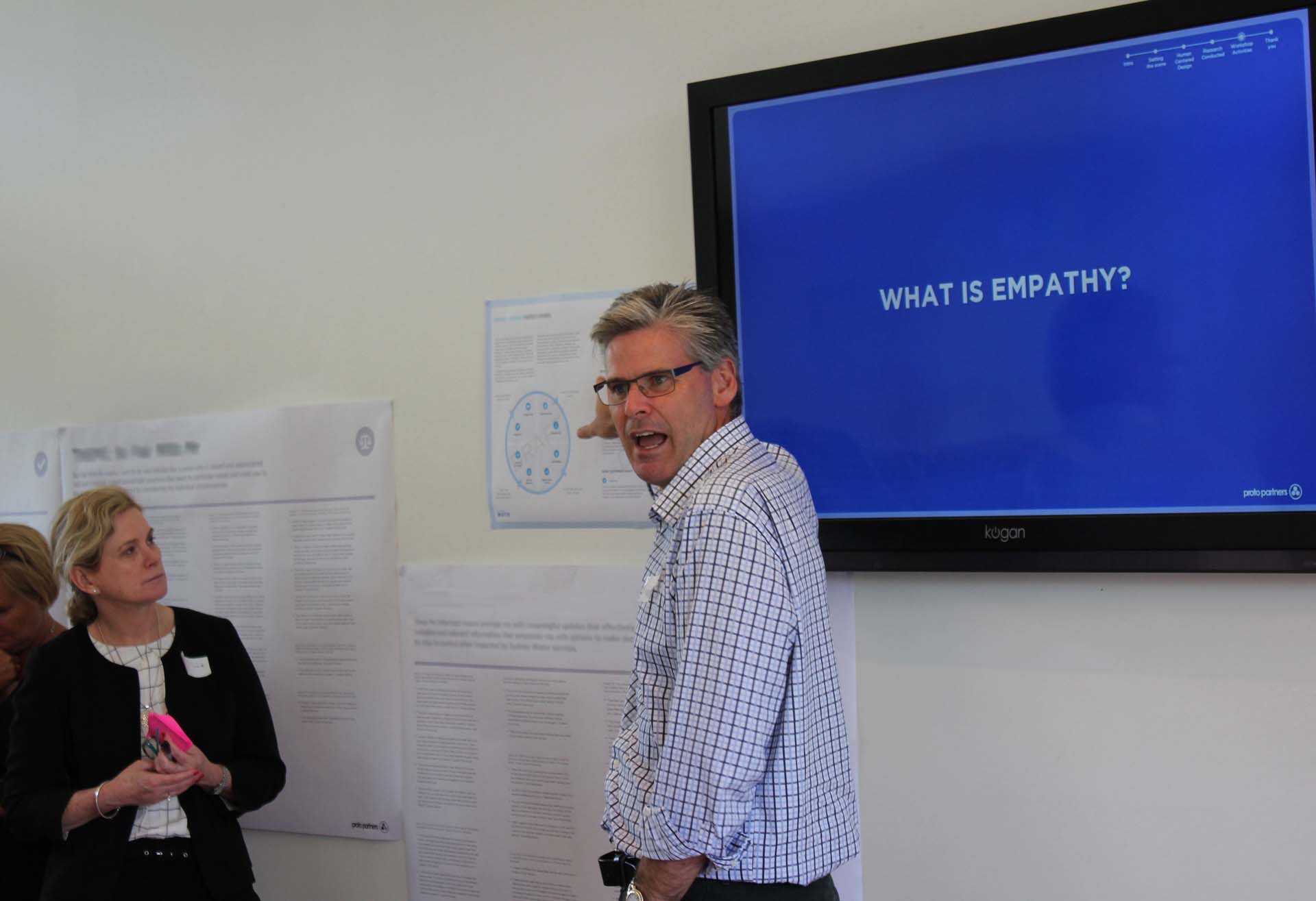 Proto CEO Damian Kernahan lecturing on What is Empathy