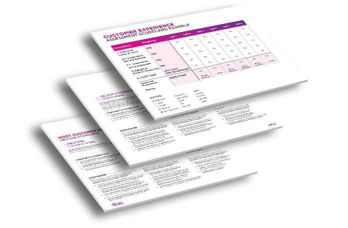 Customer experience assessment outcomes